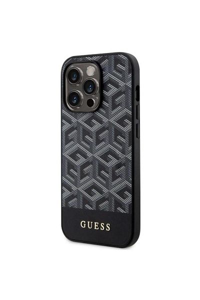 Guess GCube Stripes MagSafe iPhone 14 Pro Case Black