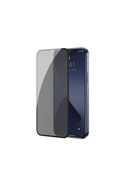 Baseus Folie Iphone 12 Pro Max Curved Full Screen Anti-peeping Black