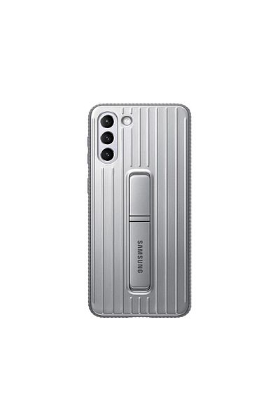 Samsung Original Galaxy S21 Plus Protective Standing Cover Light Grey