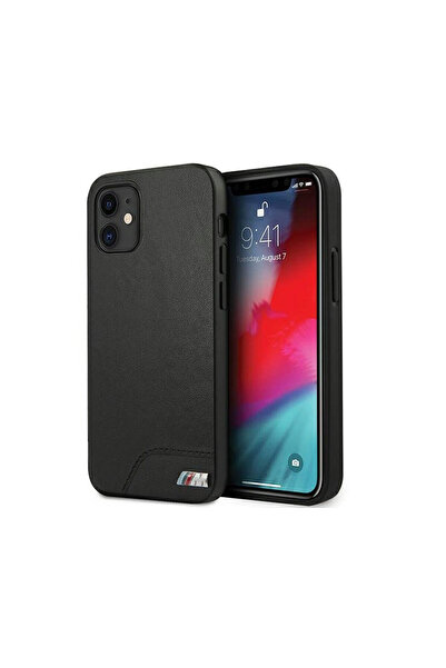BMW Husa iPhone 12 Mini Smooth PU Negru
