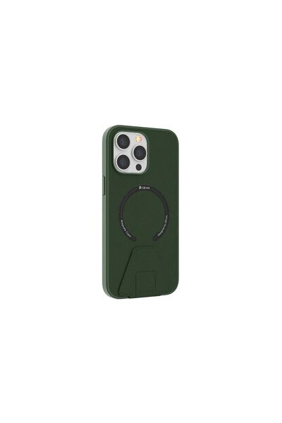 Devia Husa cu suport iPhone 14 Pro Max Randy Series Magnetic Army Green