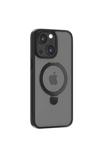 Devia Σειρά Delight Μαγνητική Θήκη για iPhone 15 Plus με Βάση Στήριξης Μαύρη