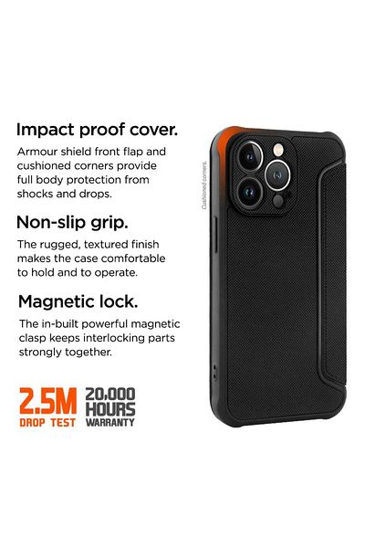 EIGER North Folio Case iPhone 14 Pro Max Black