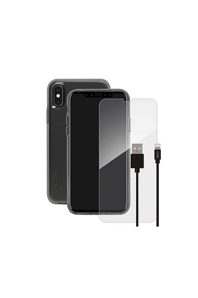 skech Clear Case Package Lightning Cable Glass Film For Iphone Xs / X