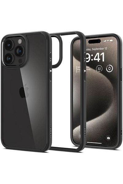 Spigen Case Ultra Hybrid Iphone 15 Pro Matte Black