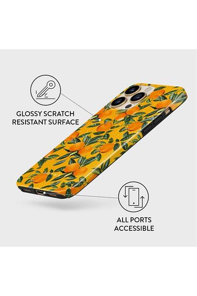 BURGA iPhone 13 Pro Dual Layer Orange Lemonade case