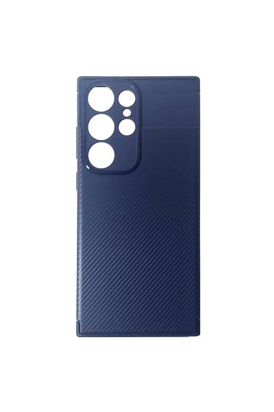 Devia Husa Carbon Fiber Texture Shockproof Samsung Galaxy S23 Ultra Albastru