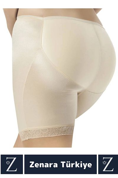 Zenara Non-Slip No Trace No Show Push up Butt Lifter Shaping Silicone Filled Support Shorts Corset