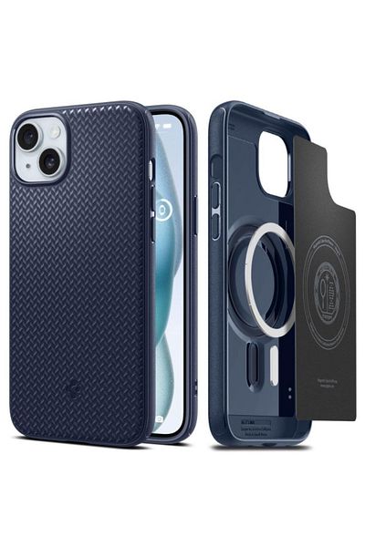 Spigen Mag Armor Magsafe Case Iphone 15 Blue