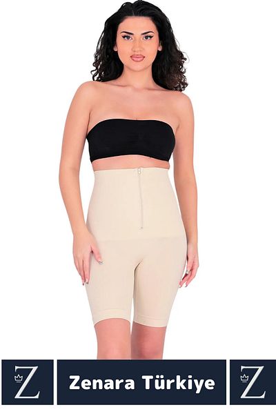 Zenara Special Production Casual Body Tightening Slimming Slimming Zippered Classic Corset