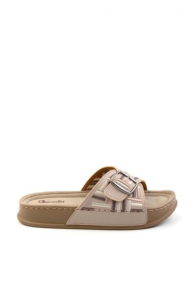 Bambi Beige Multicolor Women's Slippers K04099500109