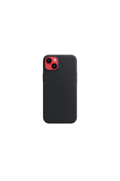 Apple Husa Originala iPhone 14 Plus Leather, MagSafe, Midnight