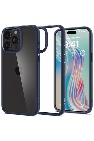 Spigen Ultra Hybrid Iphone 15 Pro Navy Blue case