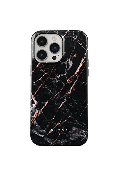 BURGA Husa Διπλής Στρώσης Ροζ Χρυσό Μάρμαρο iPhone 15 Pro Max