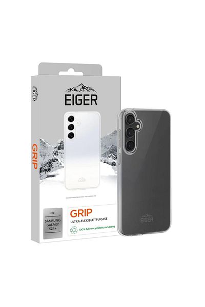 EIGER Grip Case Samsung Galaxy S24 Plus Clear