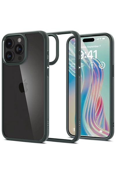 Spigen Ultra Hybrid Iphone 15 Pro Max Abyss Green case