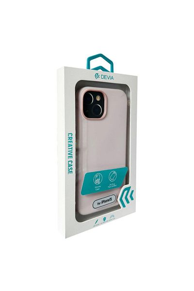 Devia Husa Silicon Nature Series iPhone 15 Roz