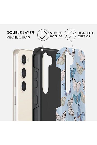BURGA Husa Dual Layer Give Me Butterflies Samsung Galaxy S23