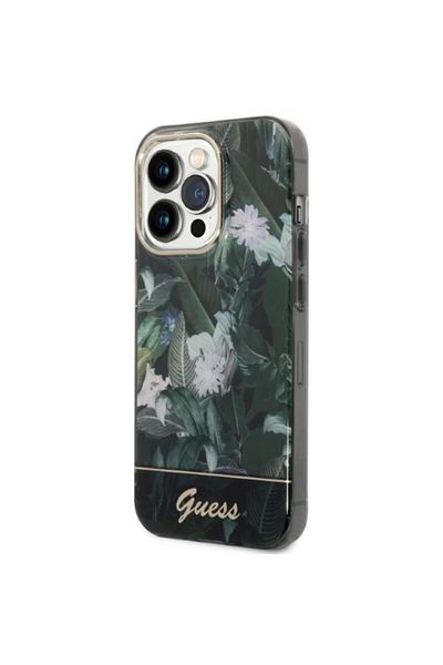 Guess Jungle Collection Iphone 14 Pro Case Green