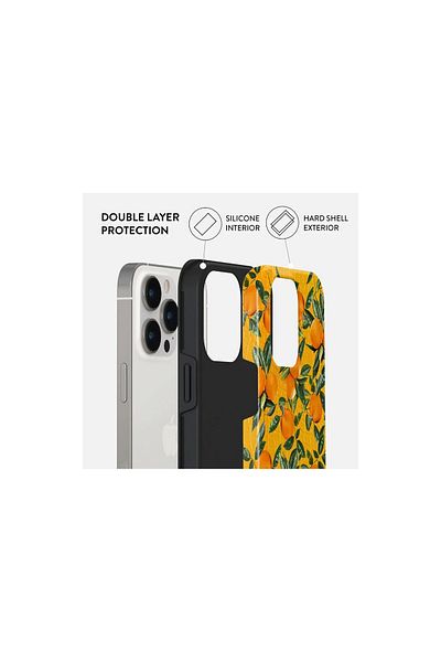 BURGA Husa iPhone 14 Pro Max Burga Dual Layer Orange Lemonade