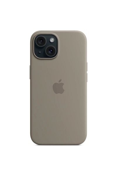 Apple Original iPhone 15 Silicone Case, Magsafe, Clay