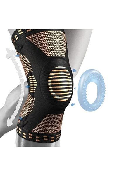 X LOT Professional Knee Brace, Compression Knee Sleeve with Patella Gel Pad & Side Stabilizers for sport