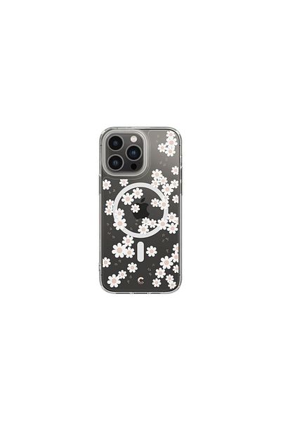 Spigen Iphone 14 Pro case Cyrill Cecile Magsafe White Daisy