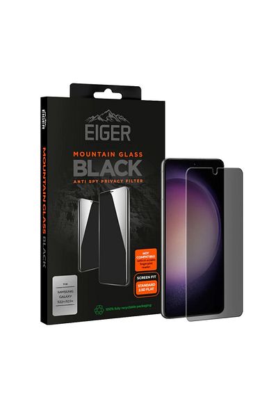 EIGER Folie Sticla Mountain Glass Privacy Samsung Galaxy S23 Plus Black
