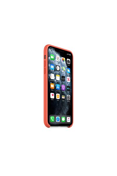 Apple Husa Original iPhone 11 Pro Max Silicon Clementine Orange