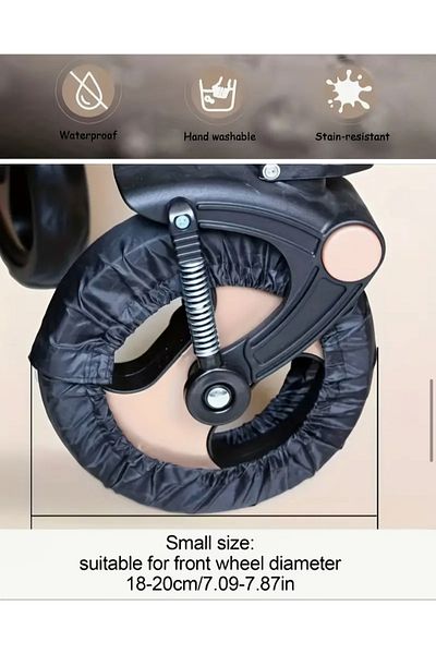 CoverPlus Baby stroller wheel cover easy to clean dust resistant