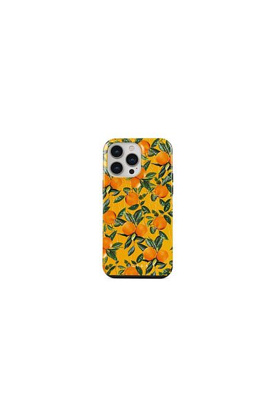 BURGA Husa iPhone 14 Pro Max Burga Dual Layer Orange Lemonade