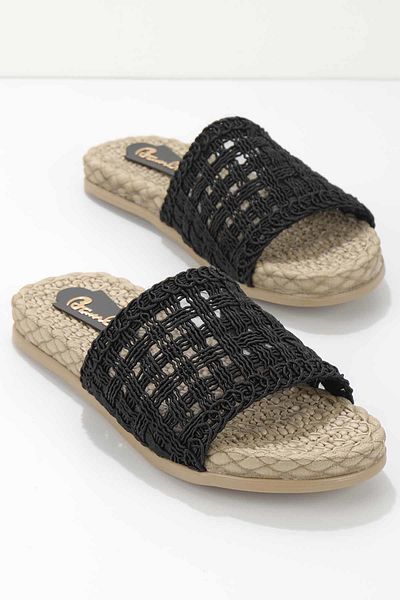 Bambi Black Women's Slippers K04682110416