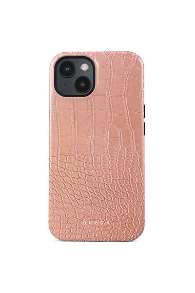BURGA Dual Layer Pink Croco Iphone 15 case