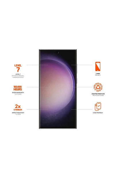 EIGER Folie Sticla 3D Privacy Mountain Glass Samsung Galaxy S24 Ultra Black