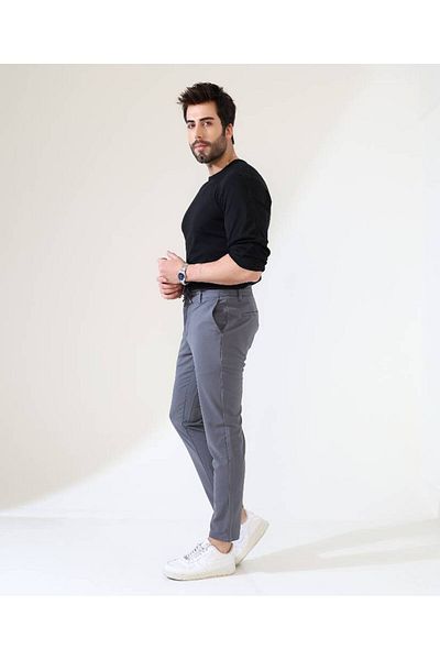 Benim Denim Sunello Men's Jogger Pants Gray – the Meeting Point of Modern Elegance and Comfort