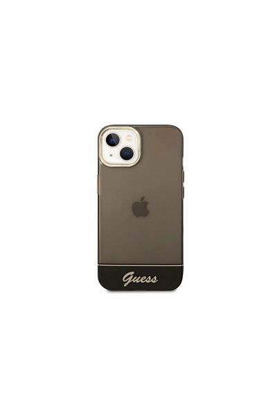 Guess Husa iPhone 14 Plus Camera Outline Translucent Negru