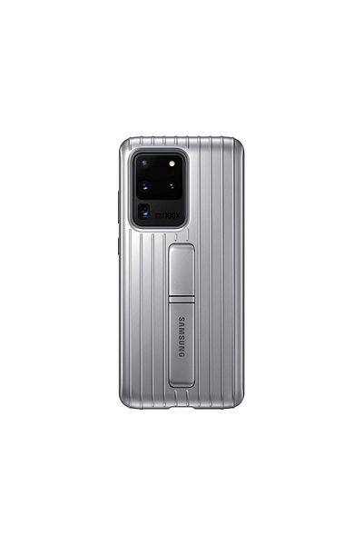 Samsung Original Galaxy S20 Ultra Protective Standing Silver Case
