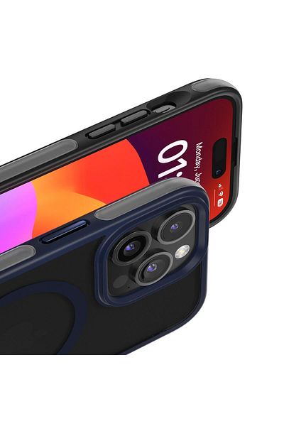 Devia Husa Defend Series Magnetic Shockproof Iphone 15 Pro Albastru