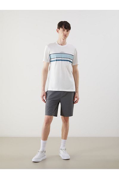 LC Waikiki New Season Crew Neck εμπριμέ χτενισμένο βαμβακερό ανδρικό Tisort - S5IL48Z8