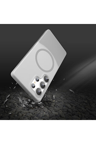 Rivor Samsung Galaxy S25 Ultra Kılıf Kamera Çıkıntılı Magsafe Destekli Mıknatıslı 2 Parça İnce Mat Kapak