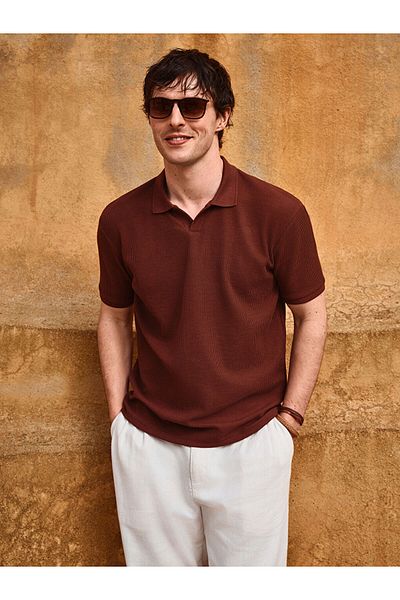 LC Waikiki New Season Polo Neck Short Sleeve Men's T-Shirt - S5G360Z8
