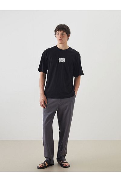 LC Waikiki Crew Neck Printed Combed Cotton Men's T-Shirt