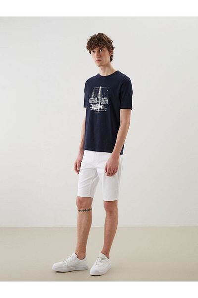 LC Waikiki Lcw Crew Neck Printed Combed Cotton Men's T-Shirt