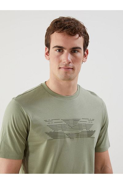 LC Waikiki Crew Neck Printed Combed Cotton Men's T-Shirt