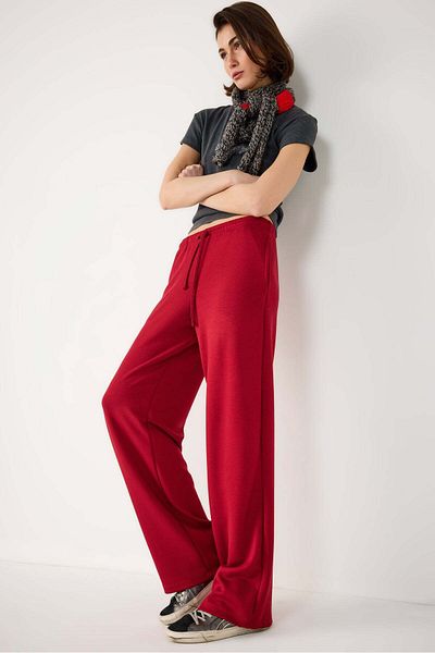 No Matter What Straight Cut Cotton Casual Trousers