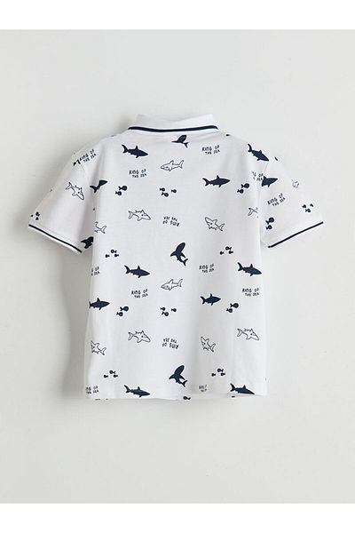 LC Waikiki Polo Neck Printed Boys' T-Shirt