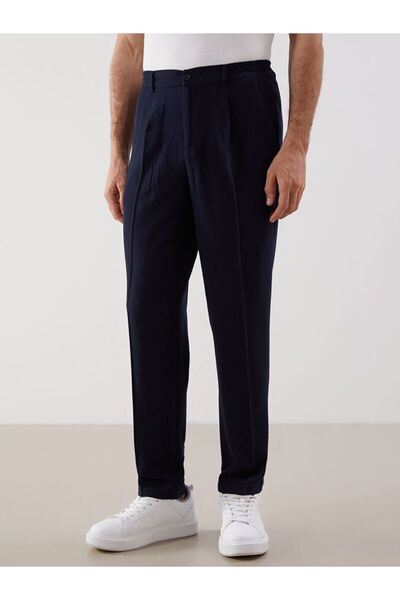 LC Waikiki LCWAIKIKI Classic Standart Kalıp Keten Karışımlı Erkek Chino Pantolon