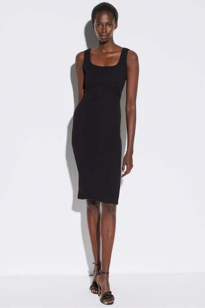 No Matter What Midi-langes Slipkleid mit Schlitz