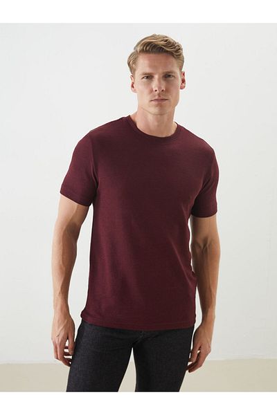 LC Waikiki Lcw Crew Neck Short Sleeve Men's Textured T-Shirt