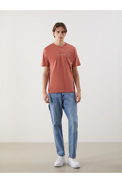 LC Waikiki Xside Crew Neck Printed Combed Cotton Men's T-Shirt
